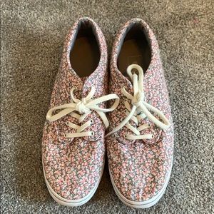 Floral Vans size 10